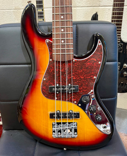 🌟BRAND NEW ~ SHORT SCALE🌟 Eko One VJB JB-100 3/4 Electric Jazz Bass Guitar~ Sunburst!