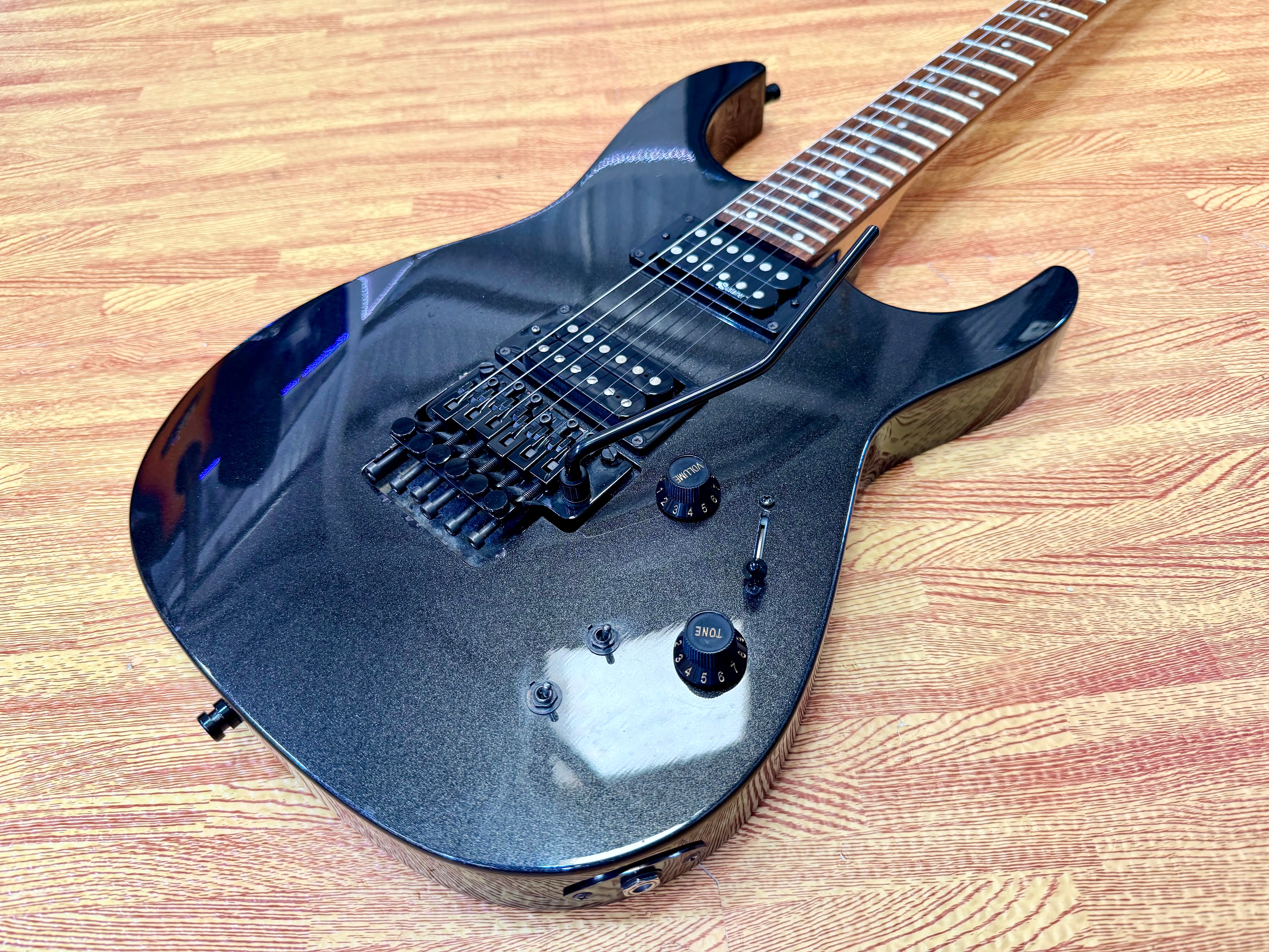 🔥RARE🔥 2005 Fernandes Revolver Pro Sustainer~ Floyd Rose~ Metallic Gunmetal!