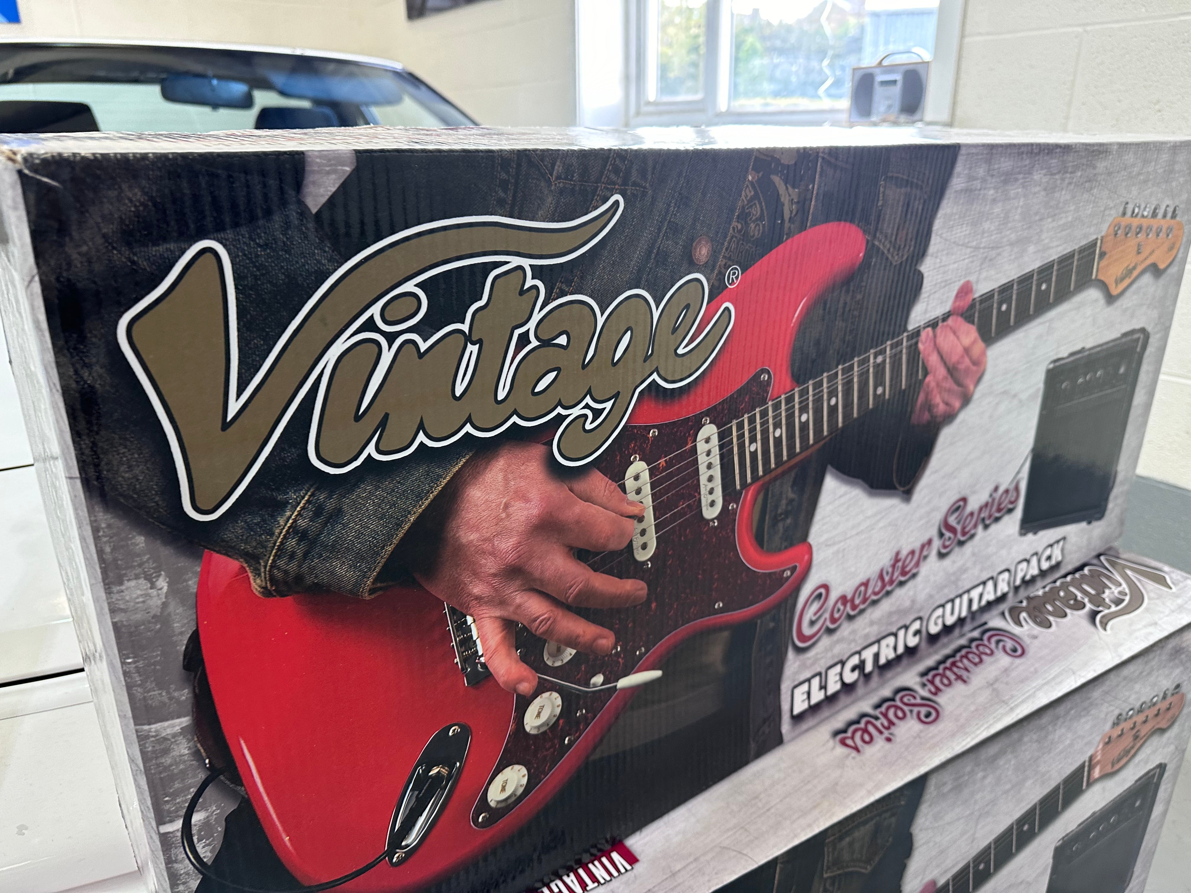 🌟NEW🌟 Vintage V20 Coaster Telecaster Bundle Starter Pack Amp/Bag~ Butterscotch