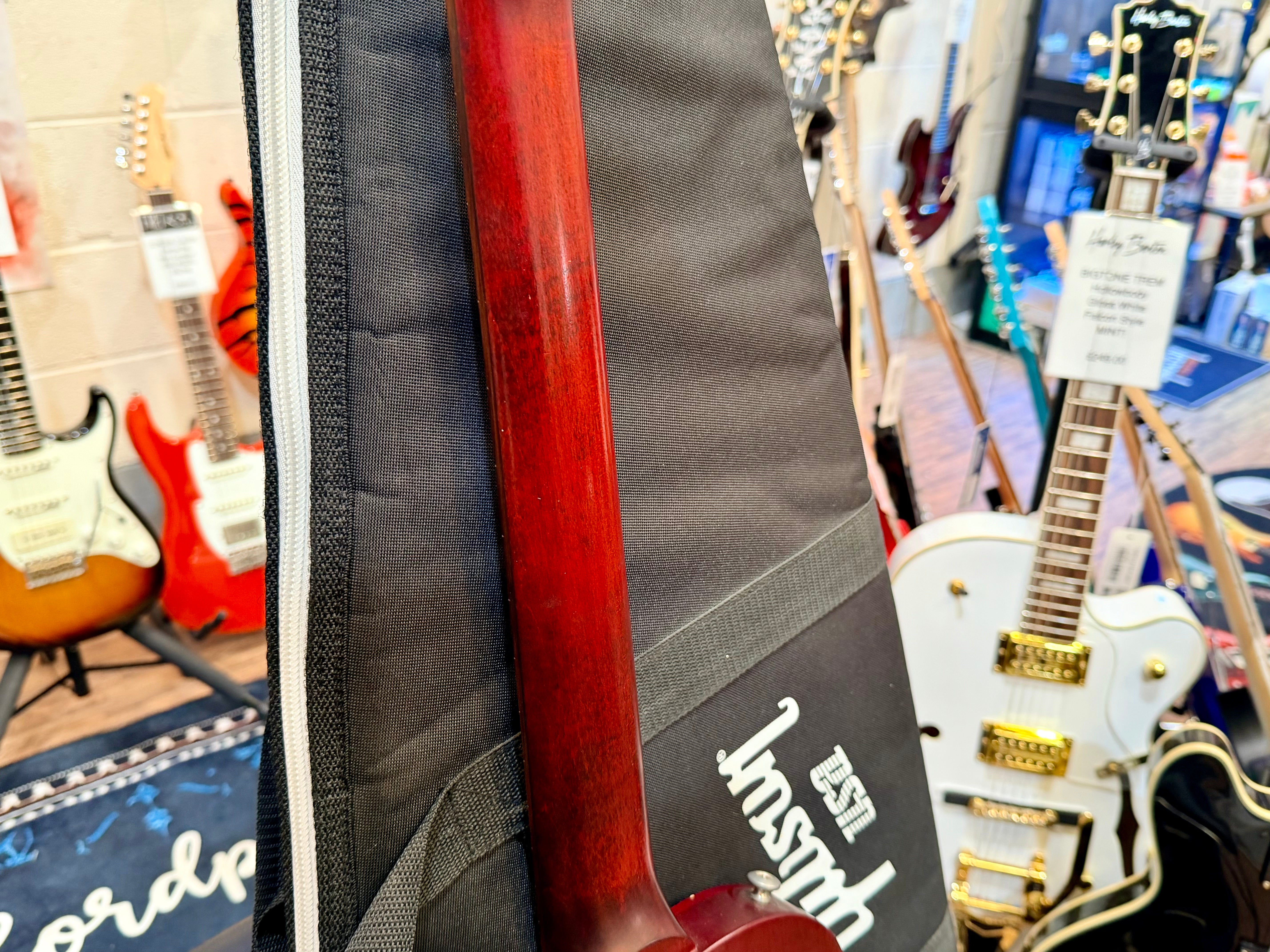 🔥2014🔥 Gibson Les Paul Melody Maker 120th Anniversary~ Worn Cherry~ P90s + Bag