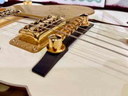 ✨MINT✨ 2013 Gretsch G6136T White Falcon MIJ~ Japan~ Bigsby~ Case & Docs~ Gold!