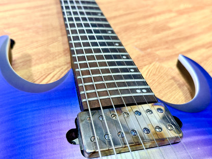 🔥2019🔥 Ibanez RGA71AL Axion Label 7 String~ Indigo Aurora Burst~ Bare Knuckle!