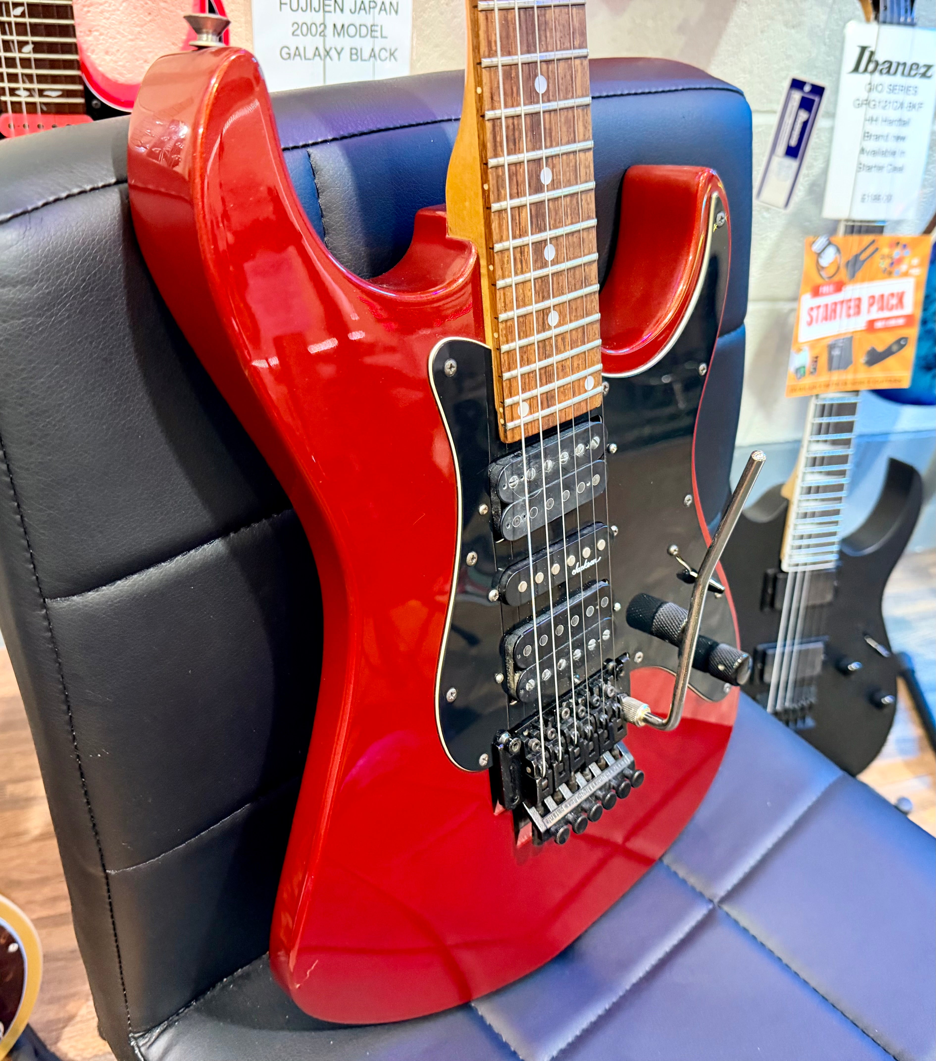 🔥90’s KOREA🔥 Jackson PS-1 Performer Metallic Red~ Floyd Rose~ HSH Pickups!