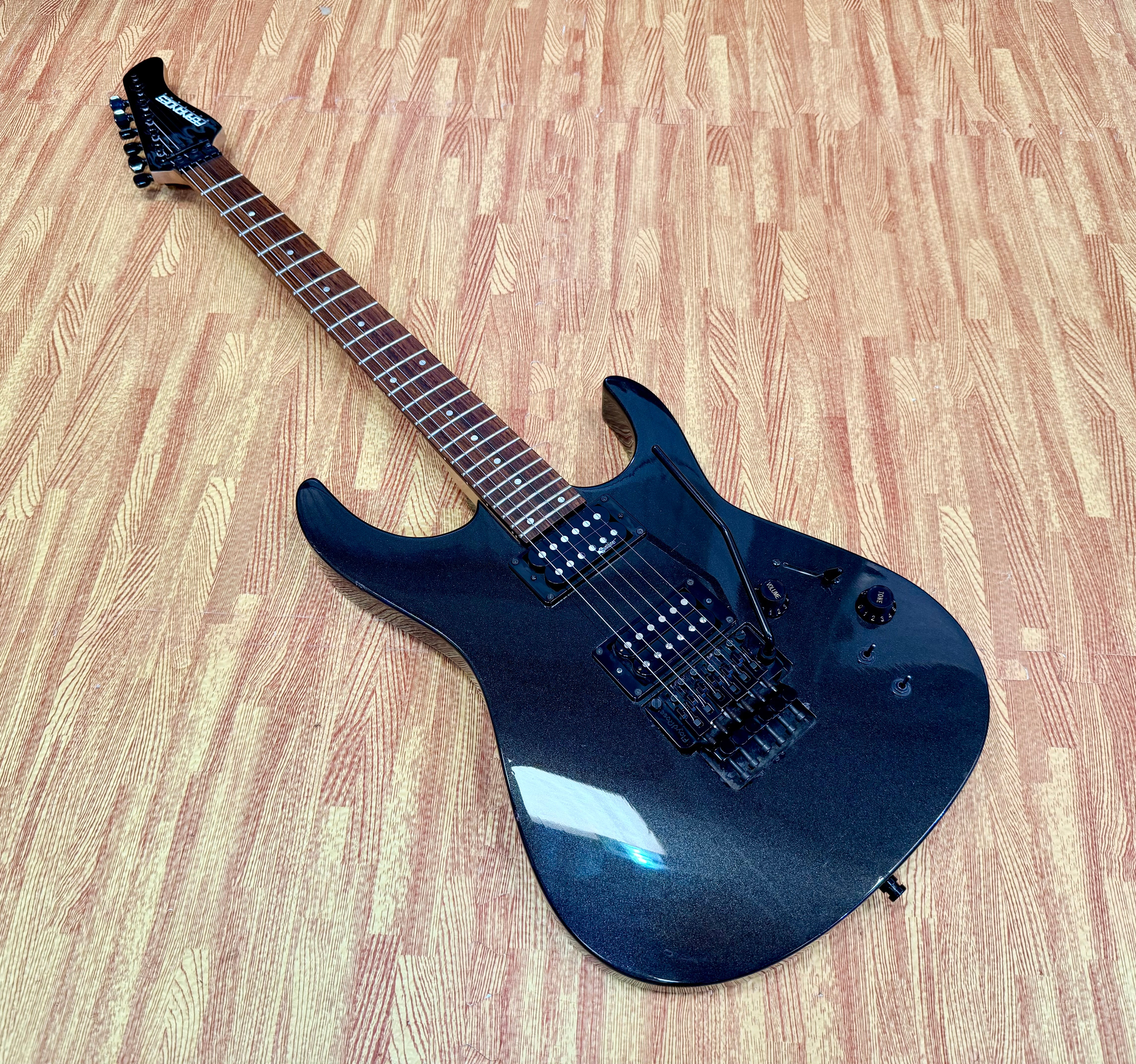 🔥RARE🔥 2005 Fernandes Revolver Pro Sustainer~ Floyd Rose~ Metallic Gunmetal!
