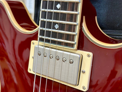 🌟MINT🌟 D’Angelico Excel Series DC Tour Hollowbody Centre Block~ Solid Wine Red