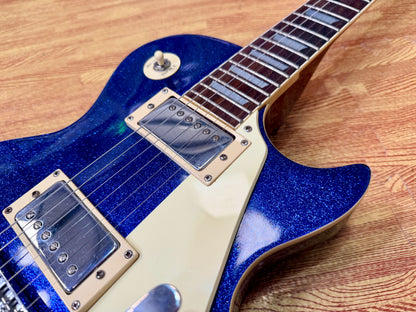 ✨RARE✨ 1997 Epiphone Les Paul~ Limited Edition Blue Sparkle~ Korea Bigsby Trem!