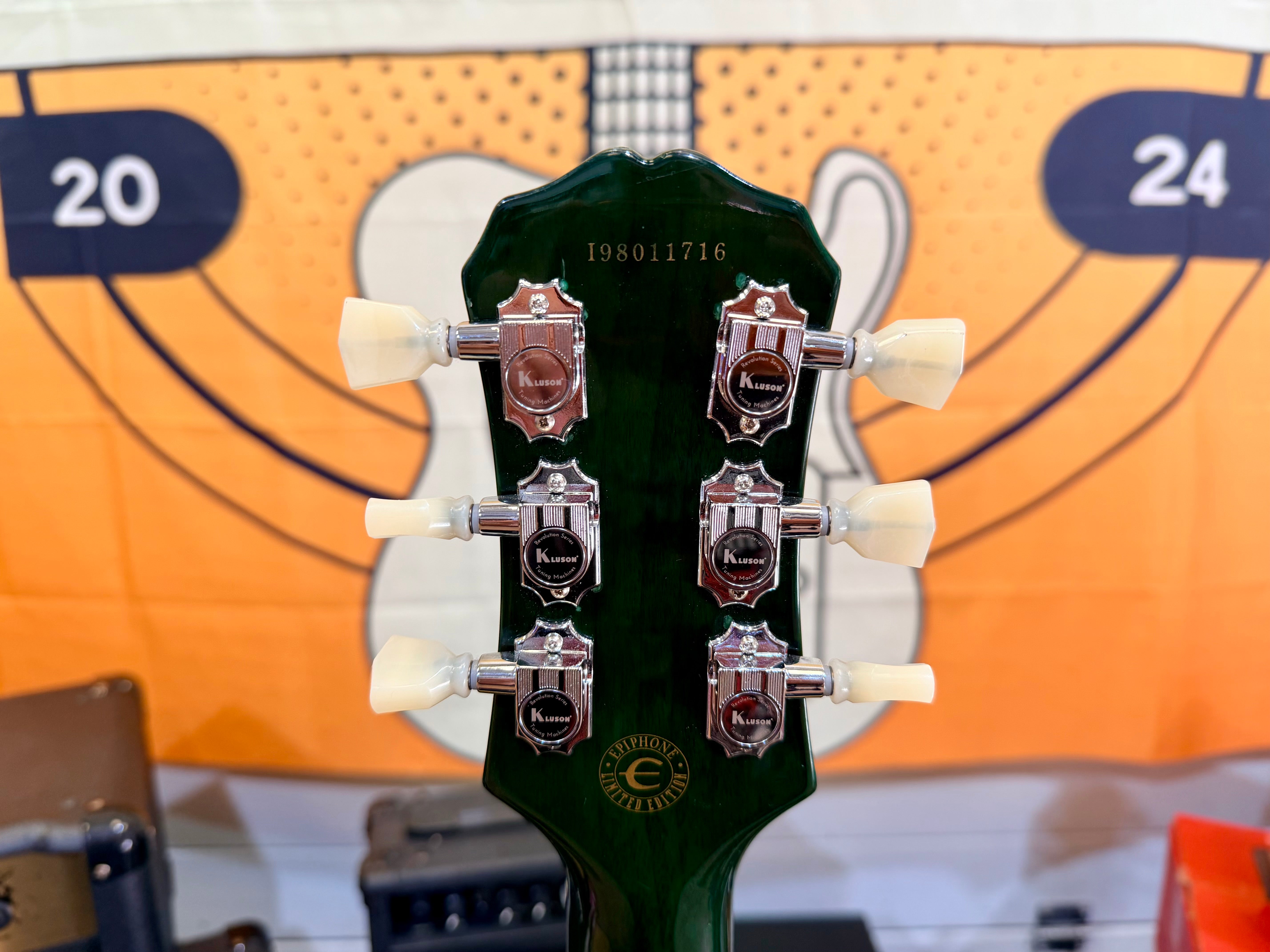 🔥1998🔥 Korean Epiphone Les Paul Standard~ Limited Edition Translucent Green!