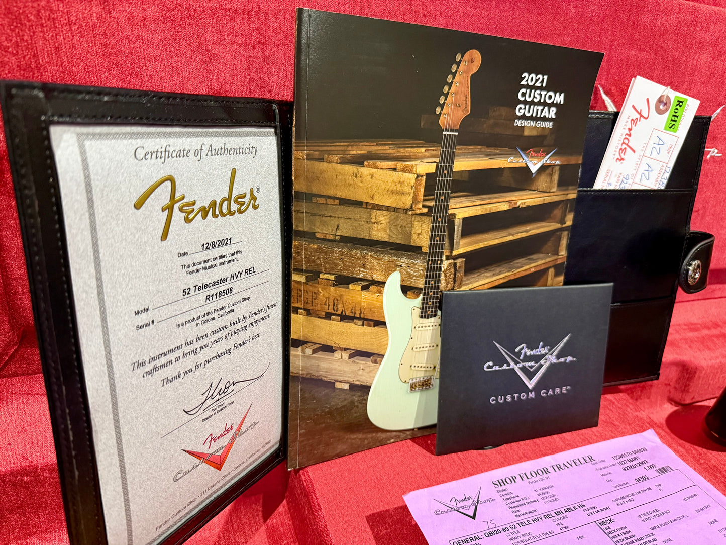 🌟 2021 Fender USA Custom Shop 🌟52' Telecaster Heavy Relic~ Black~ Case & Candy