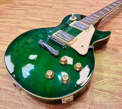 🔥1998🔥 Korean Epiphone Les Paul Standard~ Limited Edition Translucent Green!