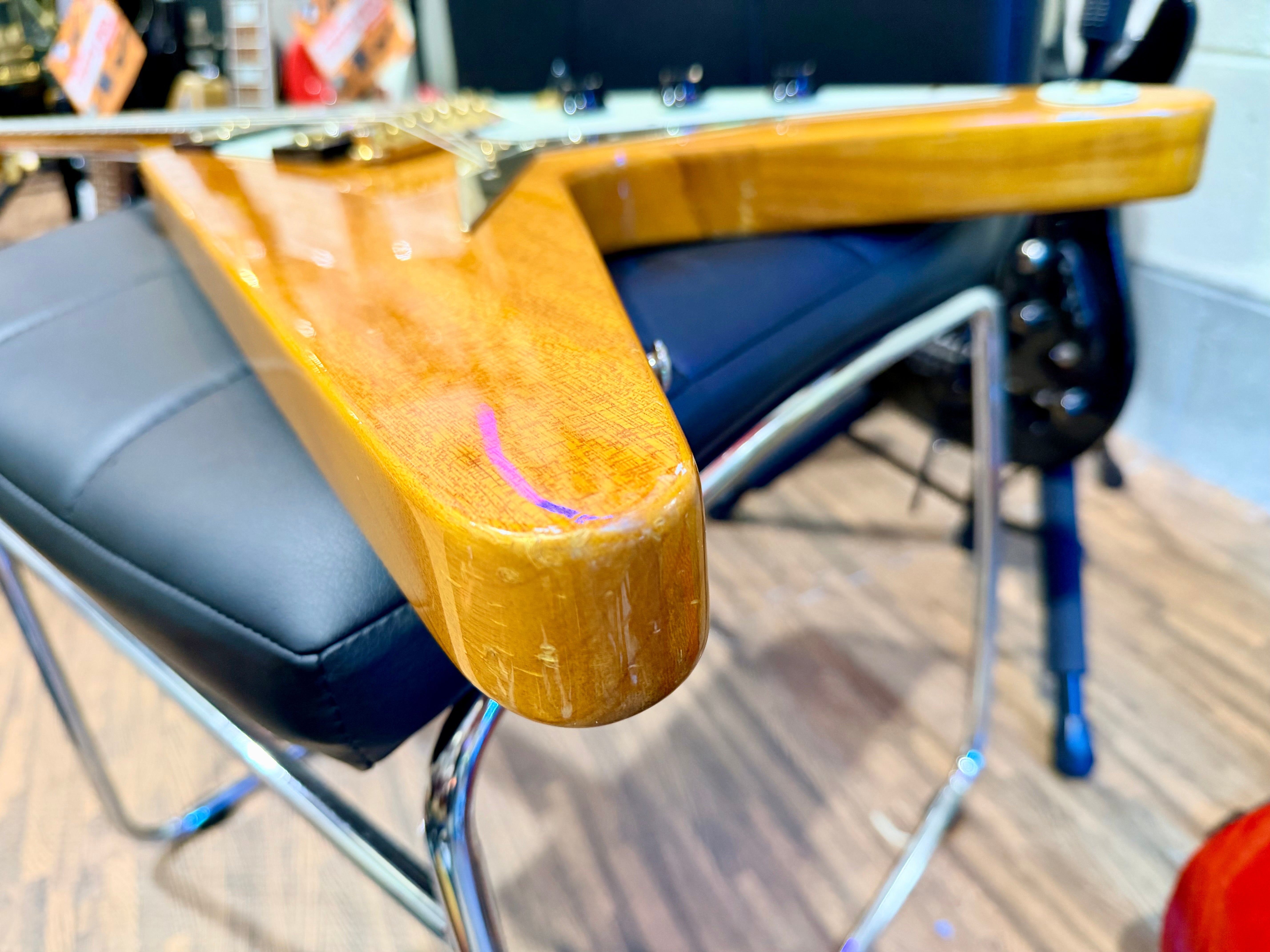 🔥2003 RARE🔥 Epiphone Korina Flying V ’58 Reissue~ Unsung Korea + Flight Case!