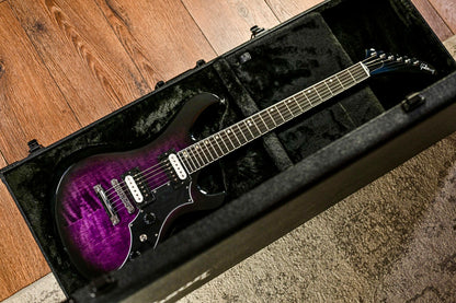 🔥NEW🔥 2025 Gibson Victory Figured Top~ Dark Purple Burst~ Hard Case & Docs!