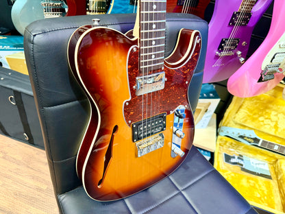 🔥RARE🔥 Vintage Country Squire Thinline Telecaster~ Pre Fret King Black Label!