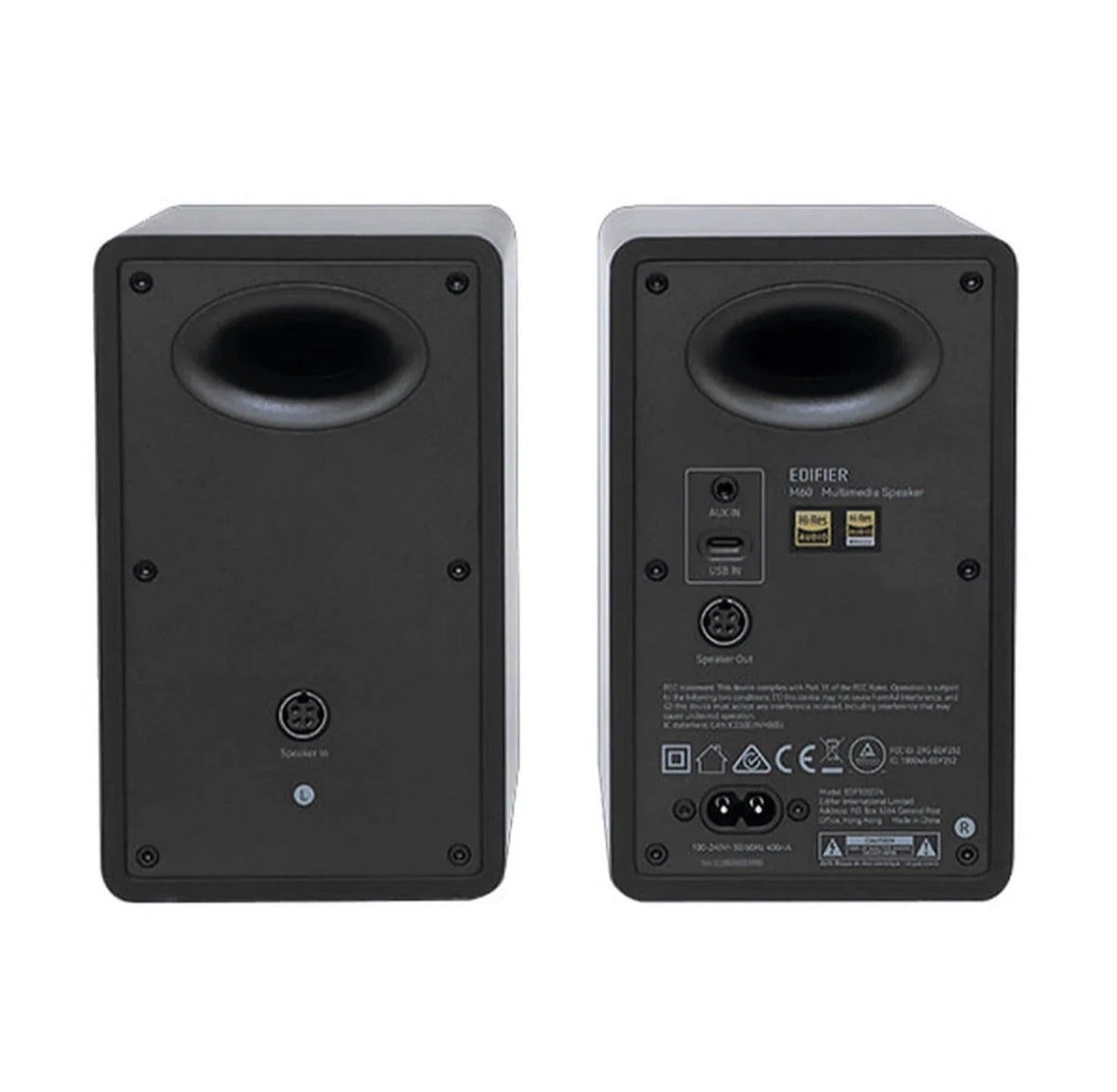 Edifier M60 Hi-Res Black Active Bookshelf BT Studio Speakers/Monitors with Stands