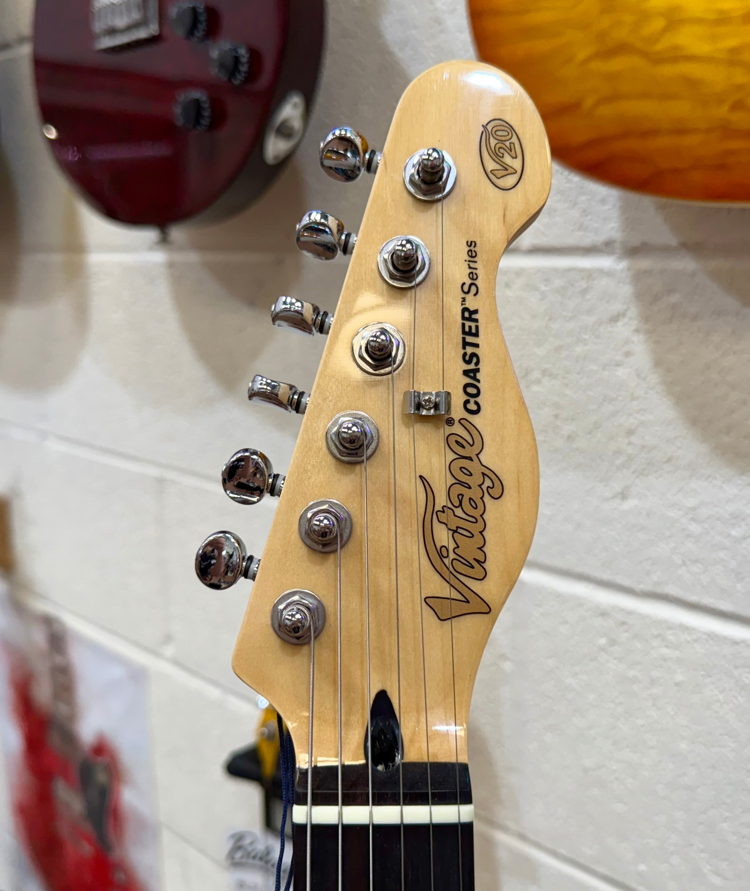 🌟BRAND NEW🌟 Vintage V20 Coaster Series Telecaster Guitar~ 3 Tone Sunburst!