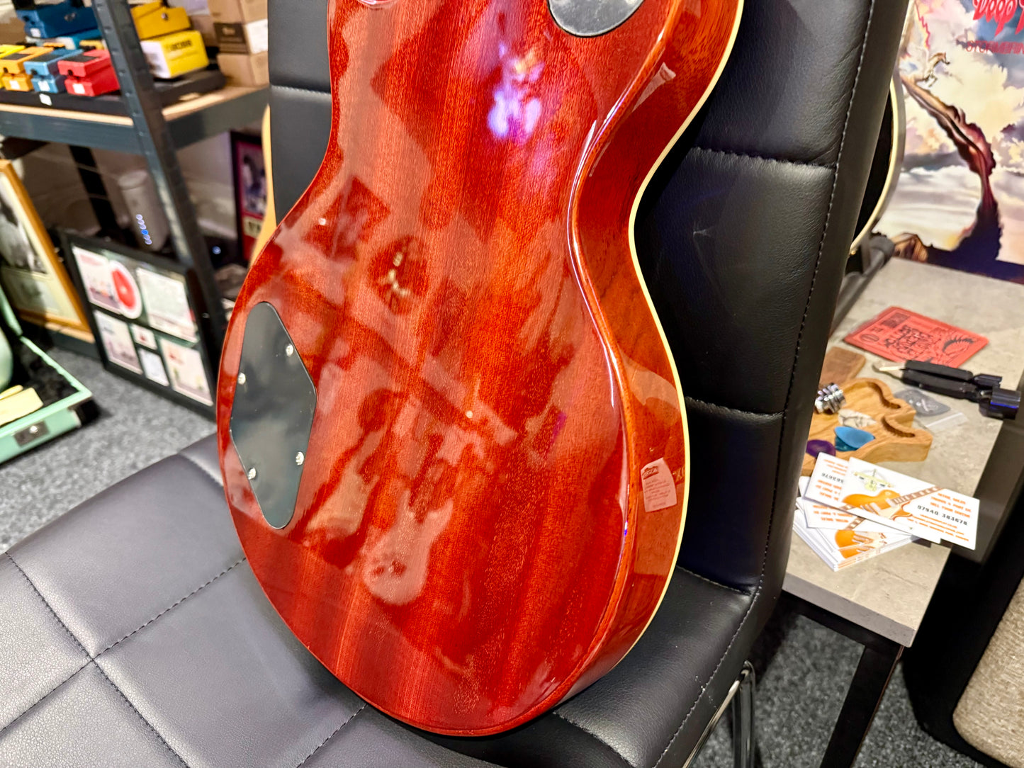 🌟MINT🌟 Vintage V100AFD Flamed Amber Paradise Electric Guitar~ Slash Les Paul!
