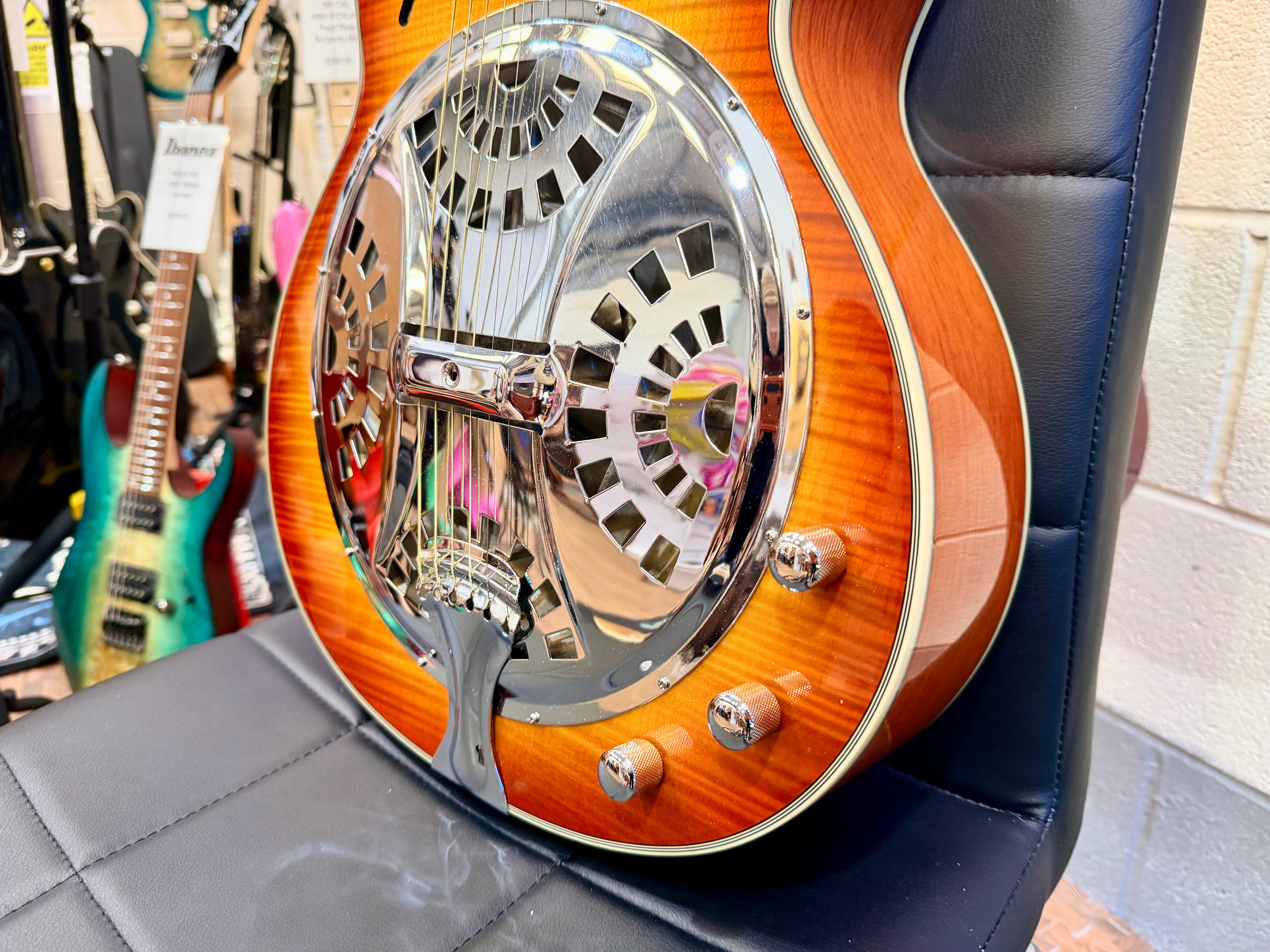 ☀️2010☀️ Fender FR-50CE Cutaway Electro Acoustic Resonator Guitar~ Sunburst!