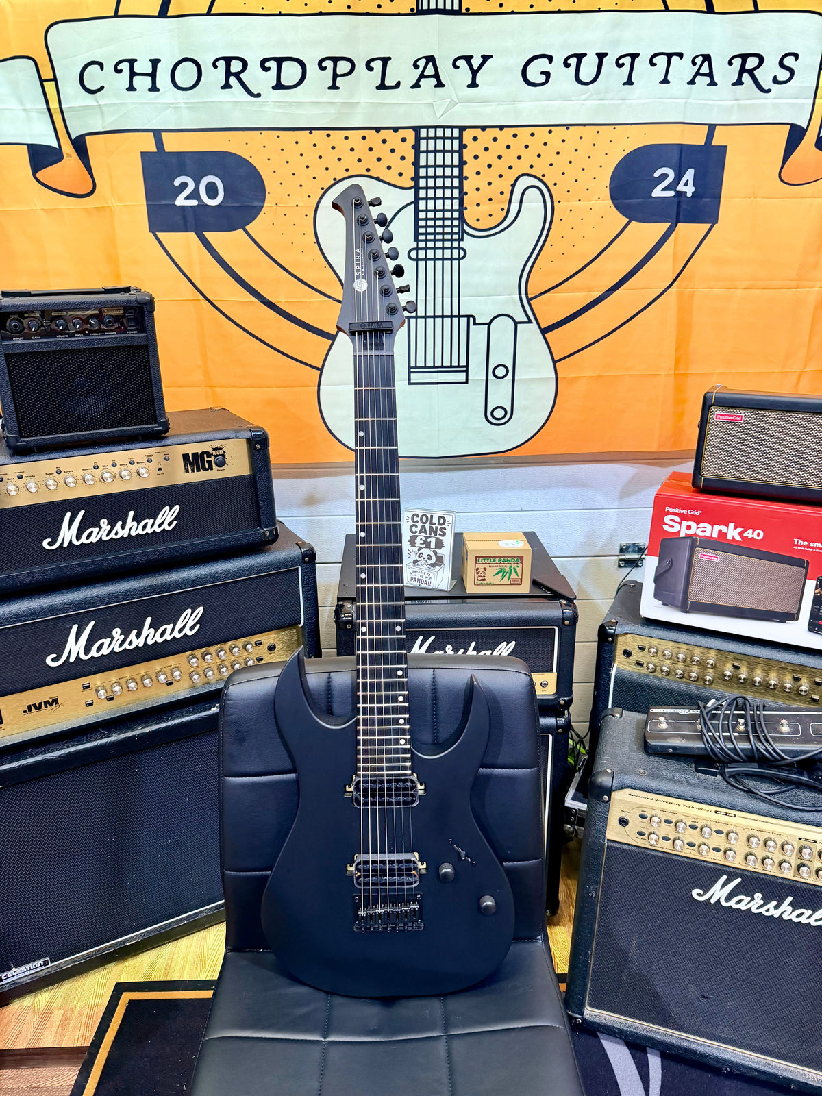 🔥2026🔥 Spira S-407 MBK 7-String Satin Black~ Brand New Model!