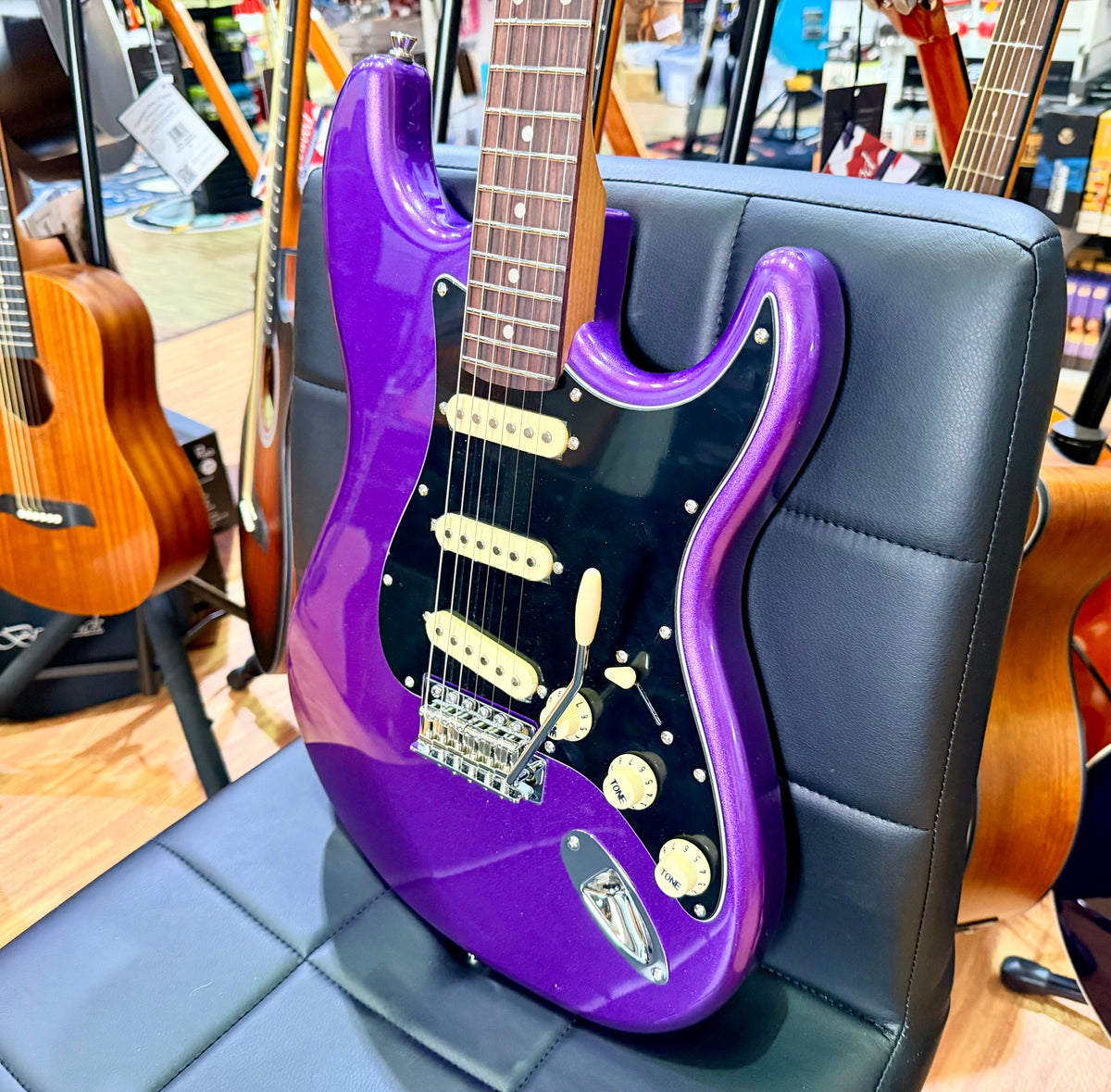 Jet Guitars JS-300~ Metallic Plum~ Rosewood Fingerboard~ Roasted Maple Neck