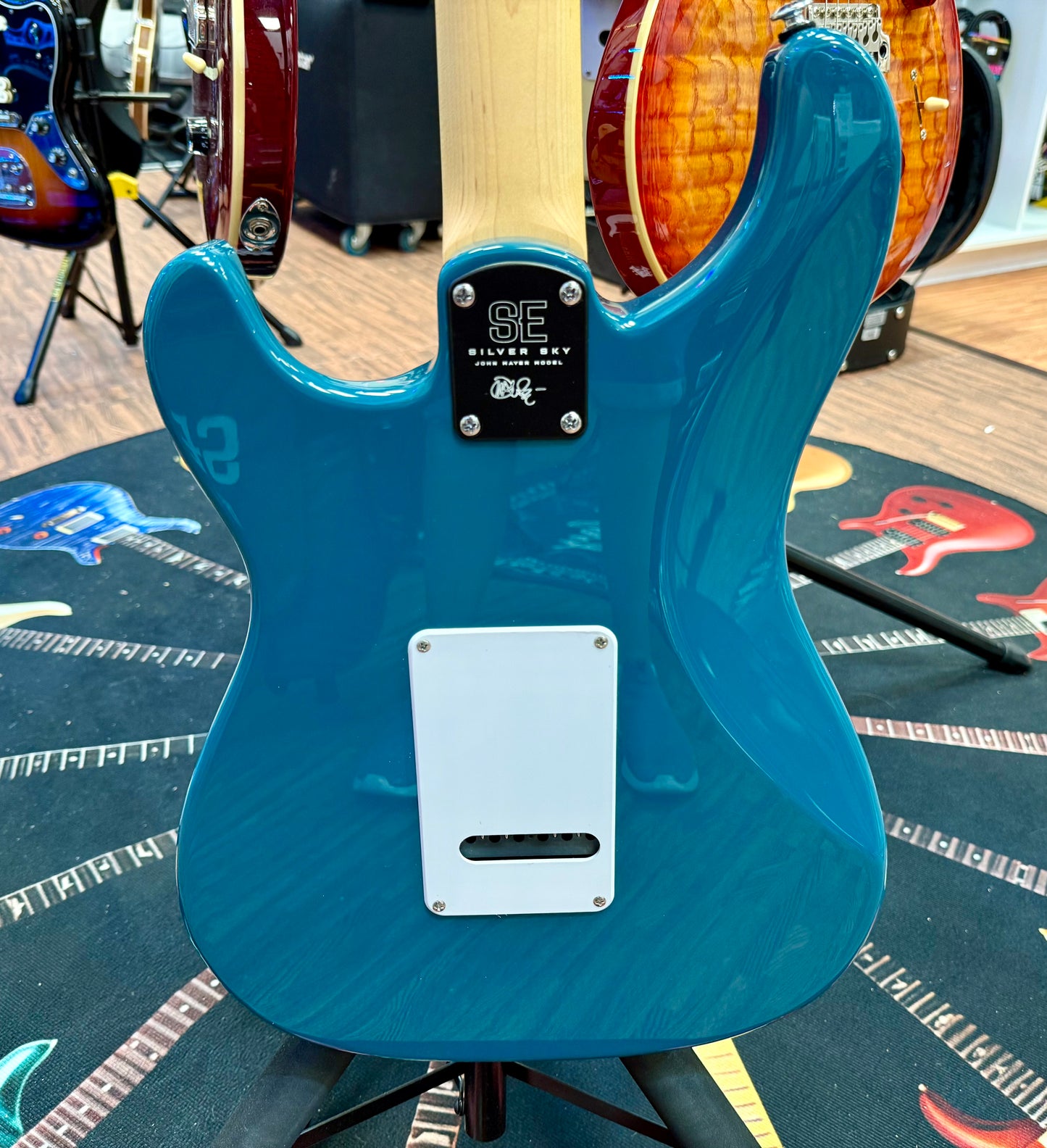 🦅 BRAND NEW 🦅 PRS Silver Sky SE Guitar~ John Mayer~ Nylon Blue + Gig Bag!