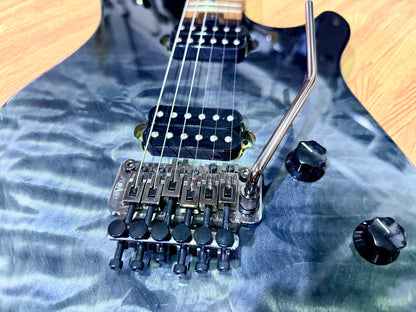 2022 EVH Wolfgang Standard QM~ Quilted Black Fade~ Baked Maple Neck~ Floyd Rose