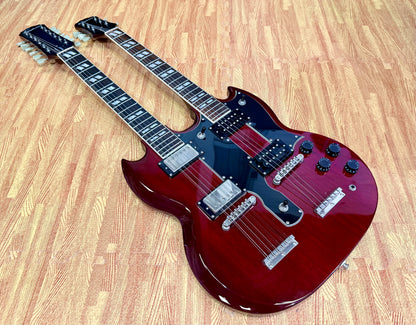⚡️RARE⚡️ Epiphone G-1275 Double Neck Cherry~ 2014 Limited Edition 6/12 String!