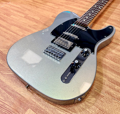 🔥2012🔥 Fender Blacktop Telecaster Baritone~ Ghost Silver HSS~ Mexican MIM Tele