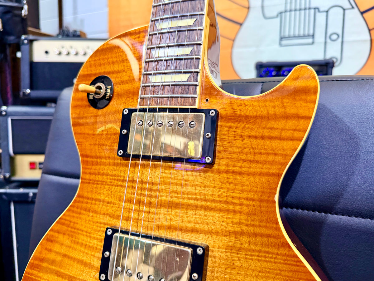 🇯🇵1996🇯🇵 Orville LPS-80F Les Paul Deep Cherry Tiger Top MIJ Japan Import!