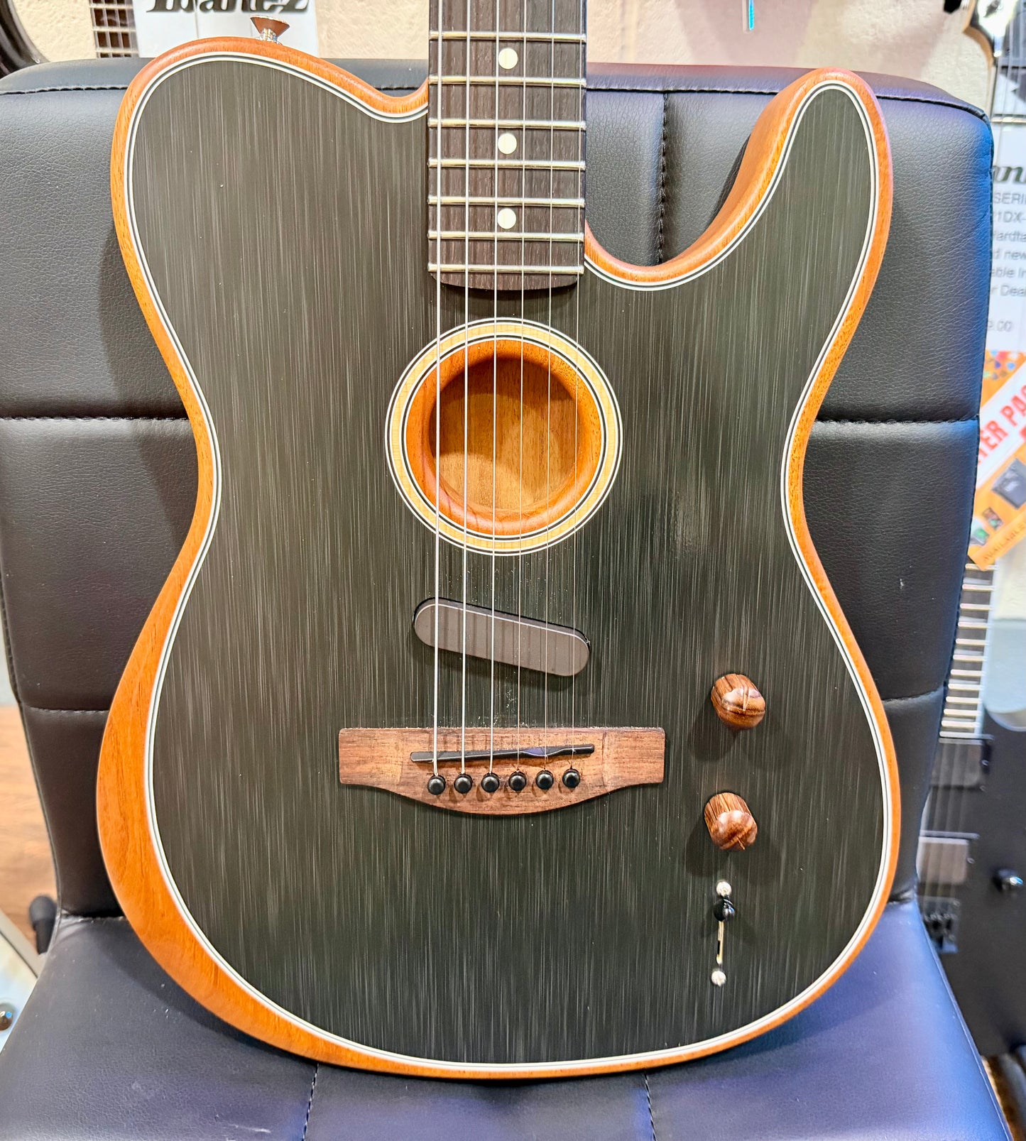 🔥2021🔥 Fender Player Acoustasonic Telecaster~ Brushed Black~ Mexican Tele!