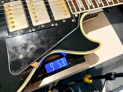 🇯🇵 RARE 🇯🇵 1970s Antoria Les Paul Custom~ Black Beauty 3 Pickup MIJ Japan!