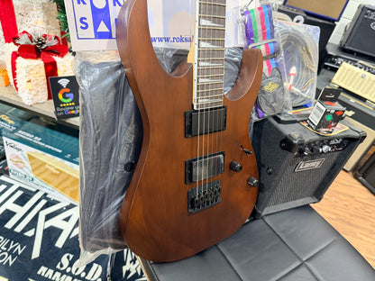 🎁 ELECTRIC GUITAR STARTER PACK 🎁 Ibanez Gio GRG121DX~Walnut Flat~ Laney Amp, Bag ,Tuner