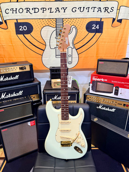 ⚡️NEW⚡️ Jet JS-380 OW Rosewood Electric Guitar~ Olympic White with Gold Hardware