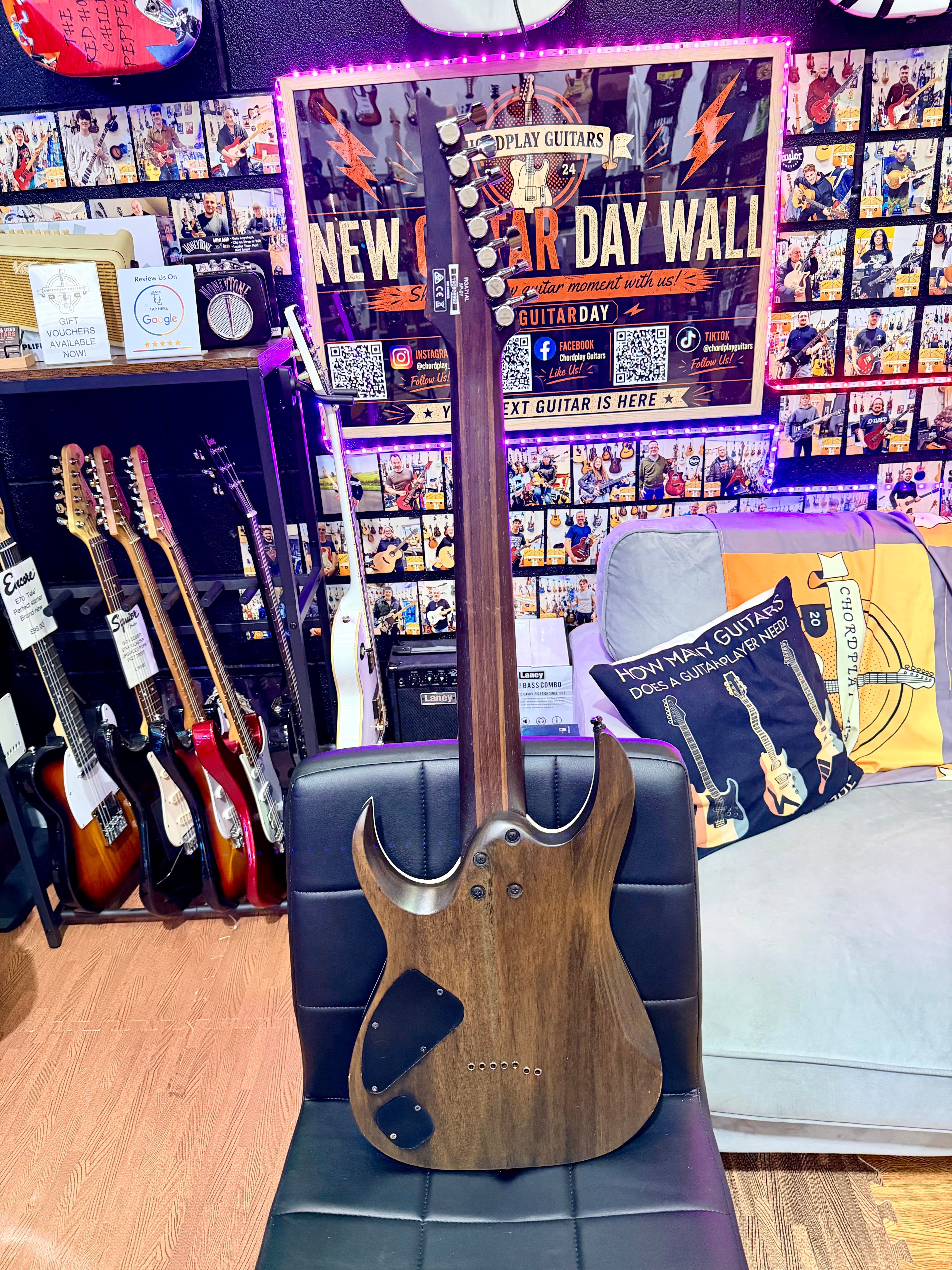 🔥2019🔥 Ibanez RGA71AL Axion Label 7 String~ Indigo Aurora Burst~ Bare Knuckle!