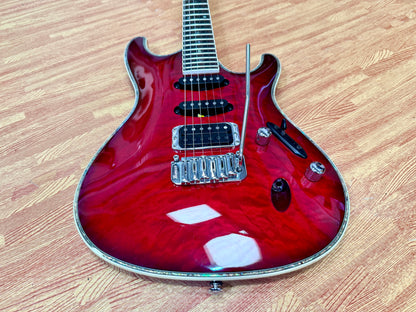 ⚡️2020⚡️ Ibanez SA360QM SA Series Electric Guitar~ Transparent Red Burst~ HSS!