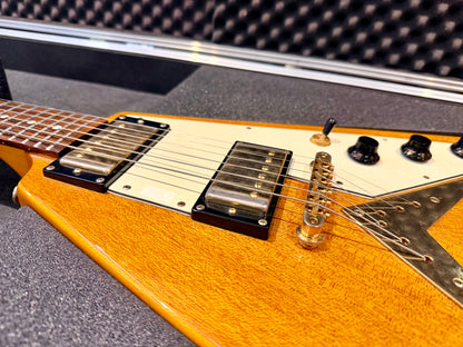 🔥2003 RARE🔥 Epiphone Korina Flying V ’58 Reissue~ Unsung Korea + Flight Case!