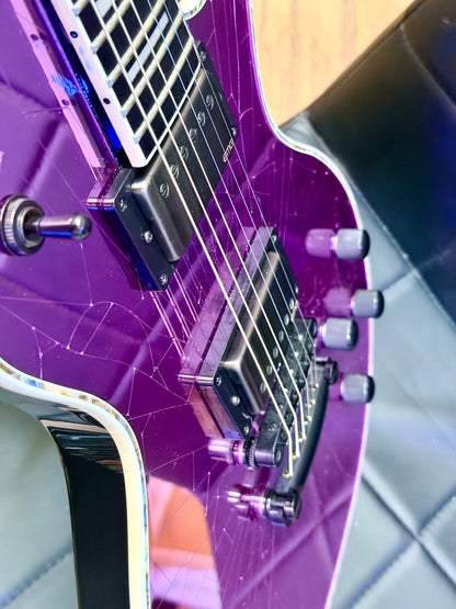 🔥2021🔥 Jackson Pro Series Marty Friedman MF-1 Purple Cracked Mirror Signature!