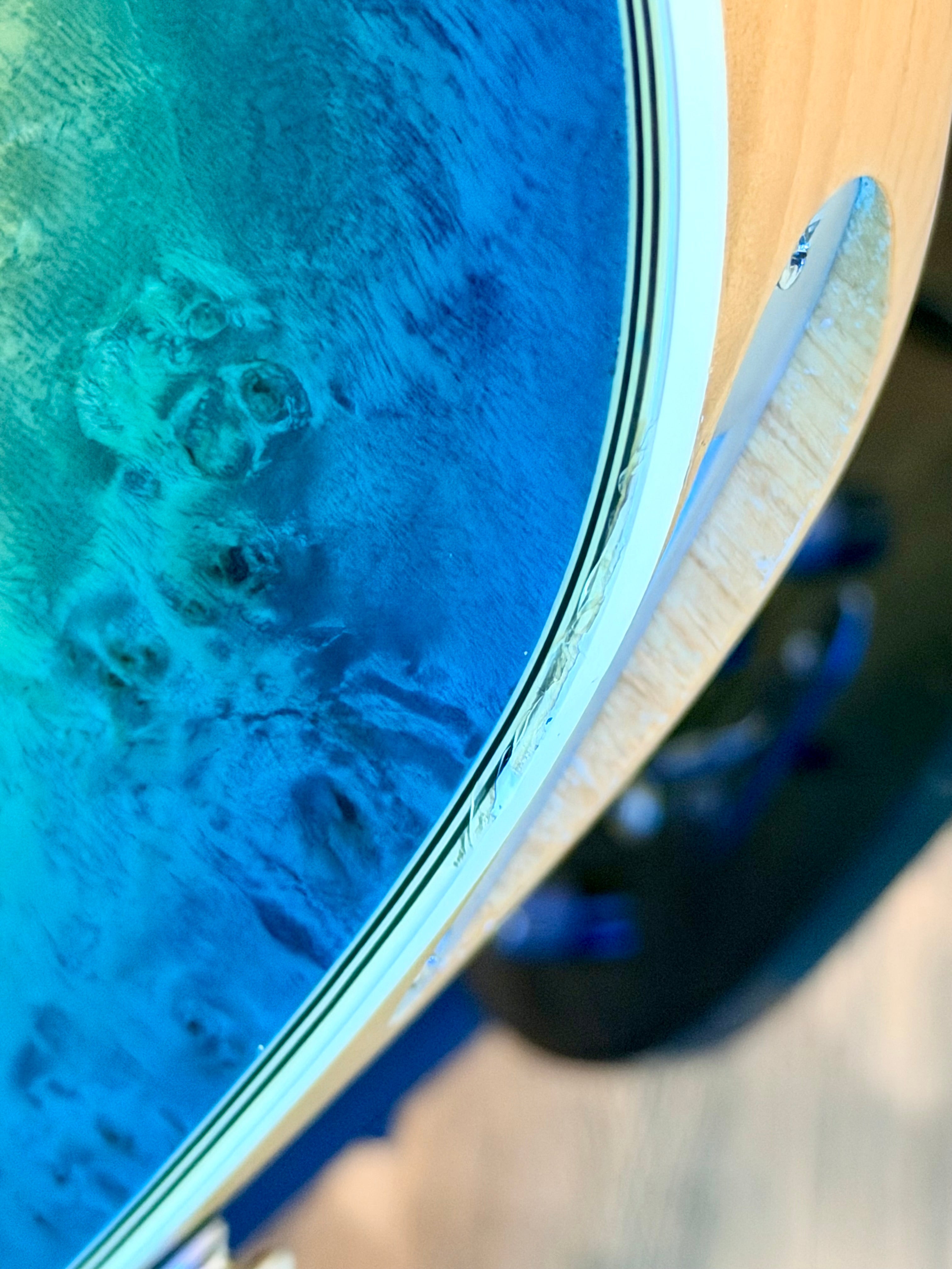 🔥2021🔥 Dean Exile Select 7-String Burl Poplar~ Satin Turquoise Burst~ Rare!