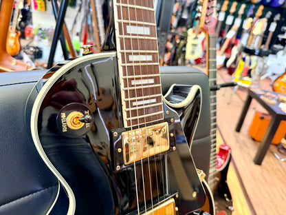 ✨2003✨ Epiphone Les Paul Custom~ Ebony~ Unsung Korea~ Black & Gold~ Cherished!