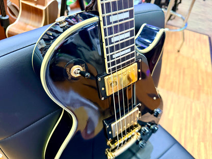 🔥RARE 1989🔥 Epiphone Les Paul Custom MIK First Year~ Open Book~ Korea~ Black!
