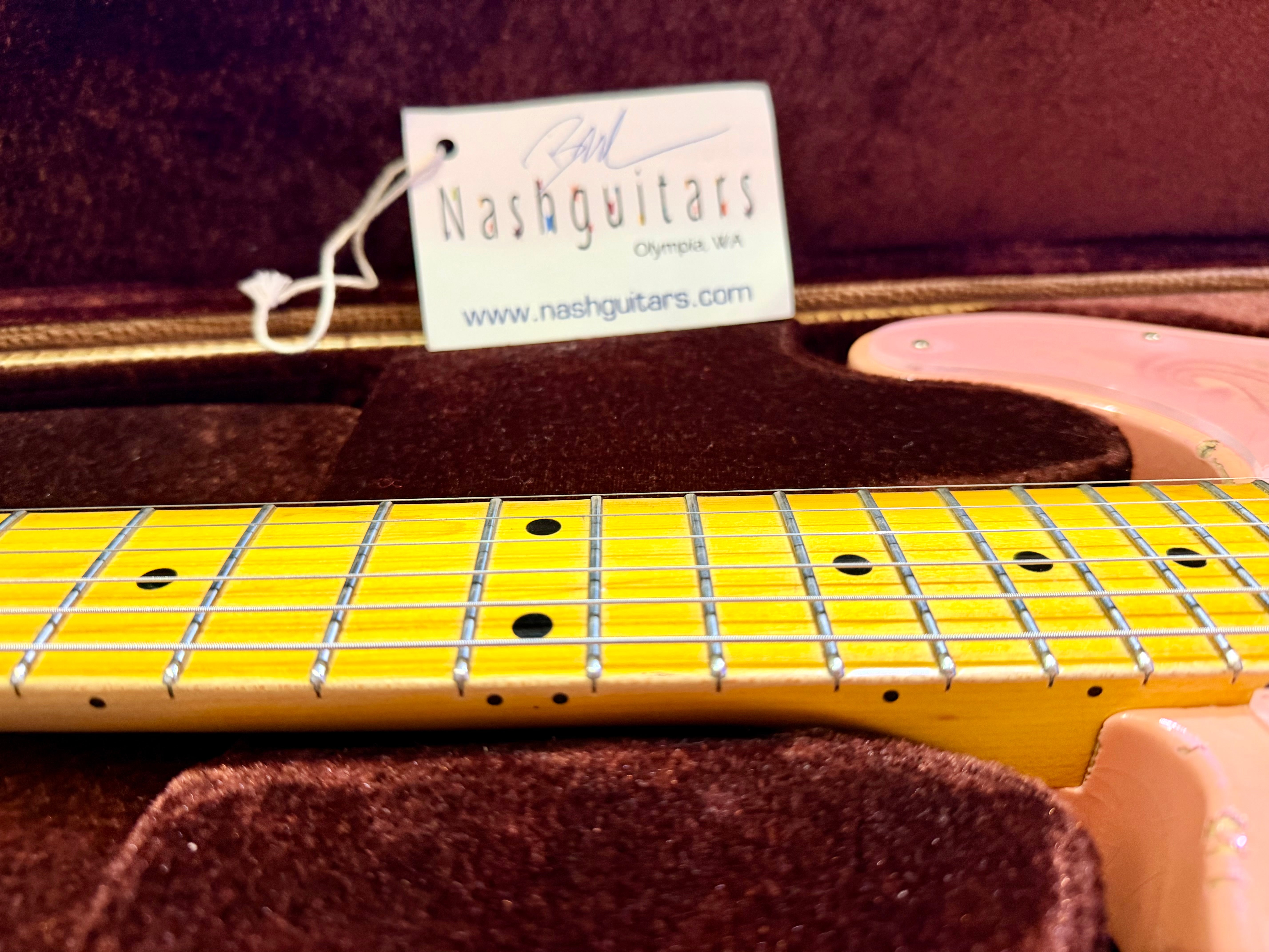 ✨2018✨ Nash Guitars T-68 Pink Paisley Telecaster Relic~ Lollar Pickups + Case!