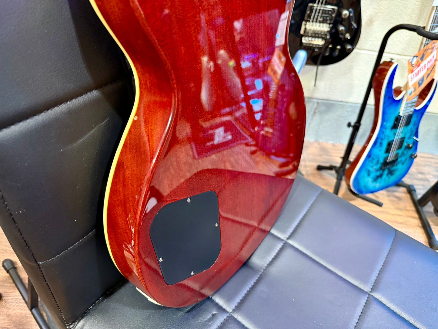 🌟MINT 2025🌟 Epiphone Les Paul Standard 50s Figured~ Washed Cherry Sunburst!
