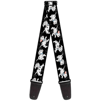Buckle Down 101 Dalmatians Running Guitar Strap