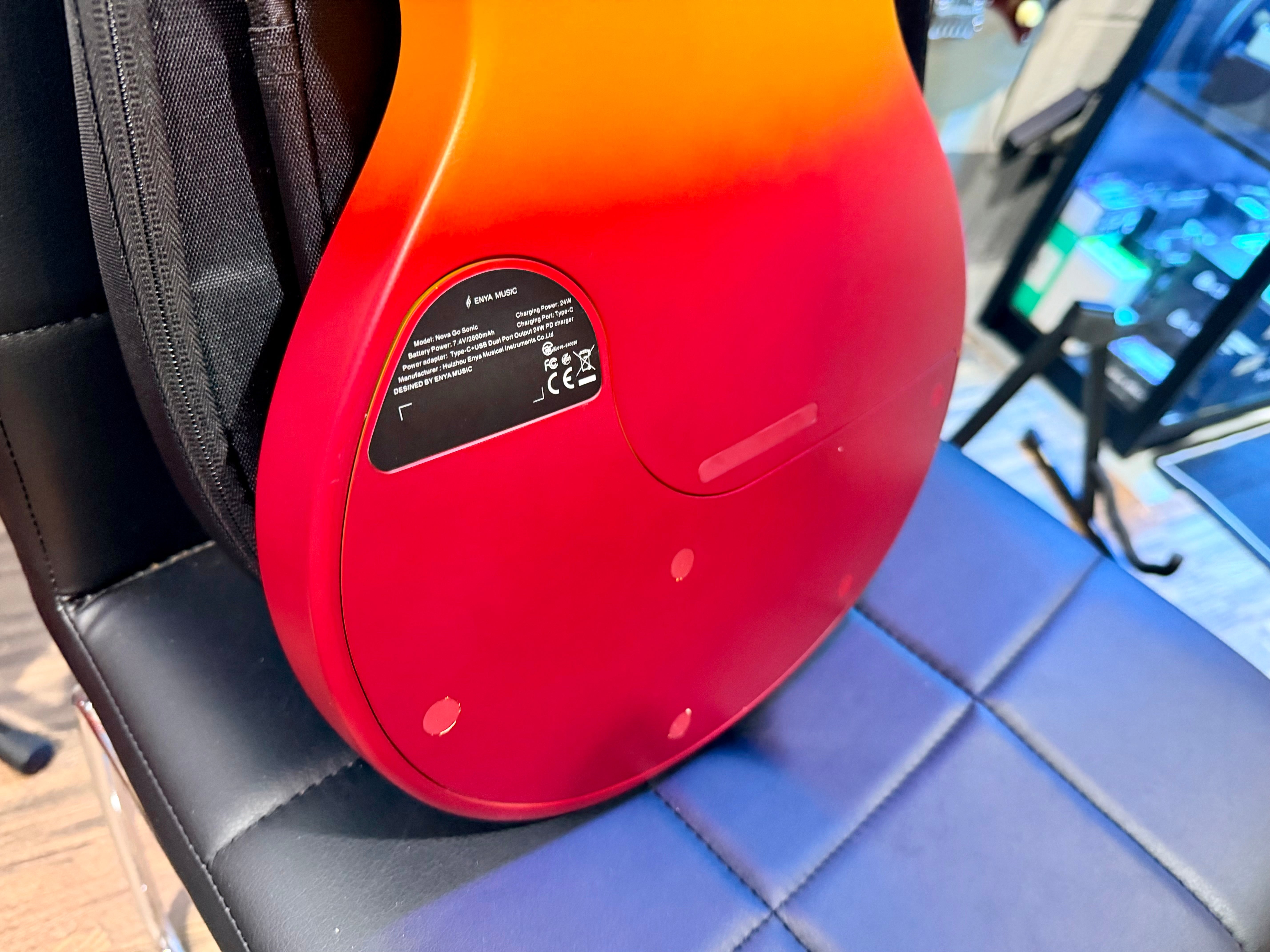 🔥 Enya Nova Go Sonic~ Volcanic Red~ Smart Electric Guitar~Speaker & FX + Bag 🔥