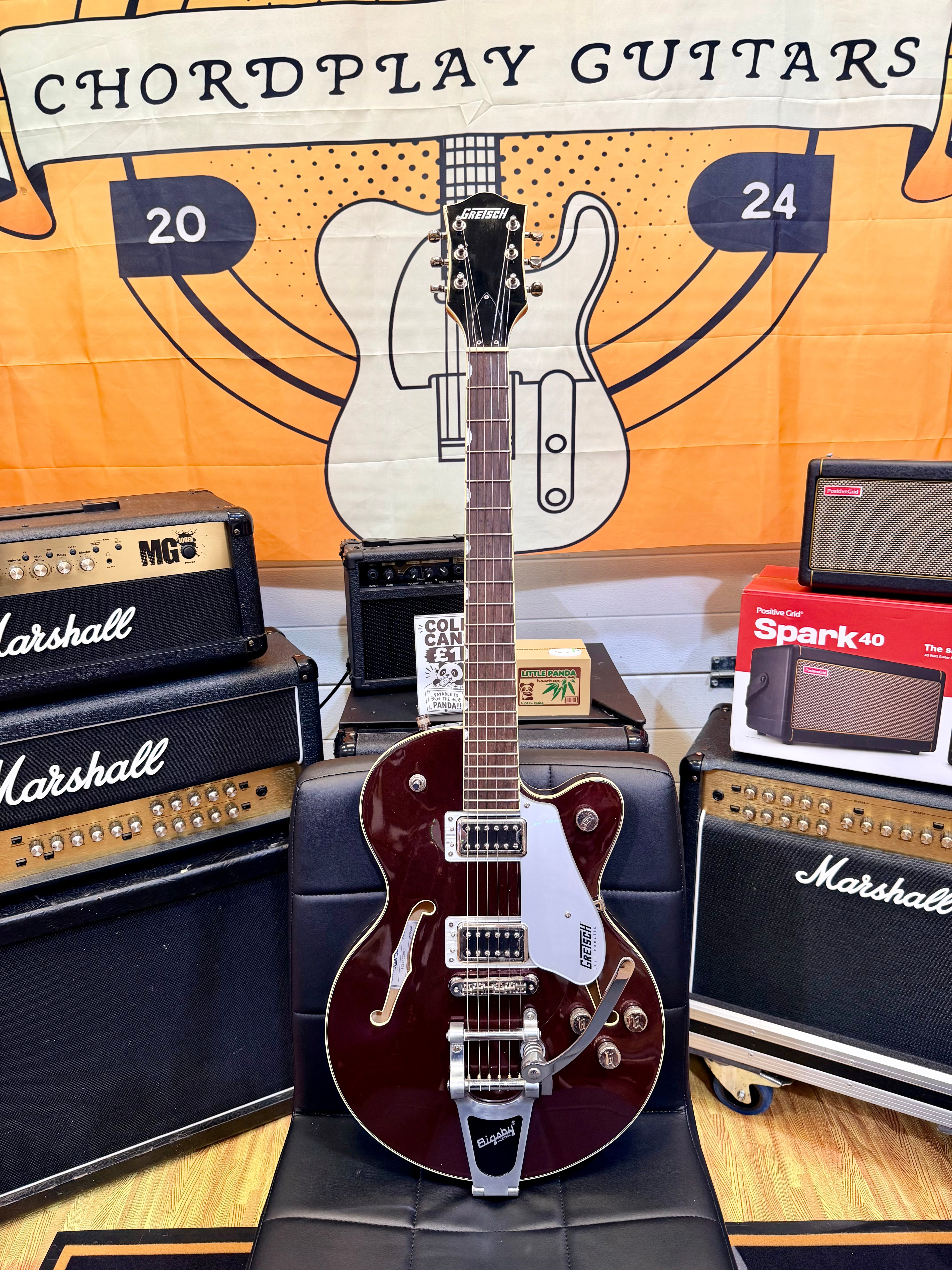 🍒2022🍒 Gretsch G5655T Electromatic Center Block Jr. Dark Cherry Metallic!