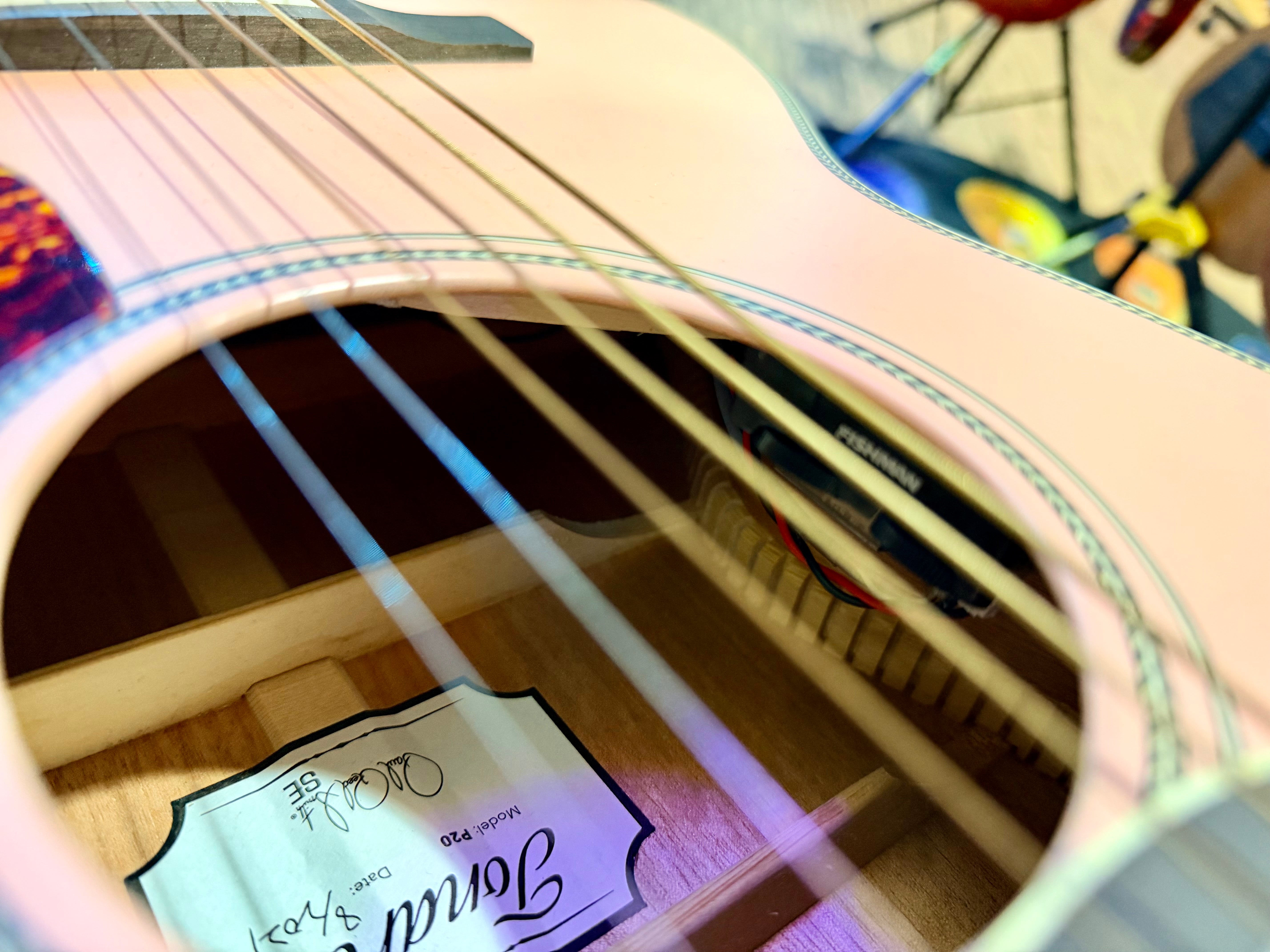 🌟LTD EDITION🌟 PRS SE Tonare Parlour P20E Electro-Acoustic Guitar~Lotus Pink + Gig Bag