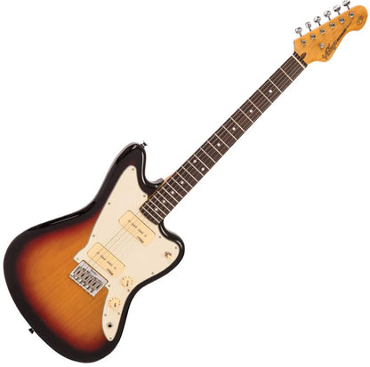 🎸NEW Vintage V65 ReIssued Series Hard Tail Electric Guitar ~ Soapbar~ Tobacco Sunburst 🎸