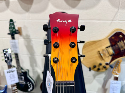 🔥 Enya Nova Go Sonic~ Volcanic Red~ Smart Electric Guitar~Speaker & FX + Bag 🔥