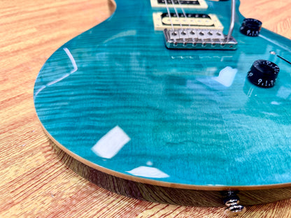 ✨RARE✨ PRS SE Custom 24 Roasted Maple Limited Edition~ Sapphire Turquoise + Bag