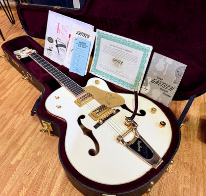 ✨MINT✨ 2013 Gretsch G6136T White Falcon MIJ~ Japan~ Bigsby~ Case & Docs~ Gold!