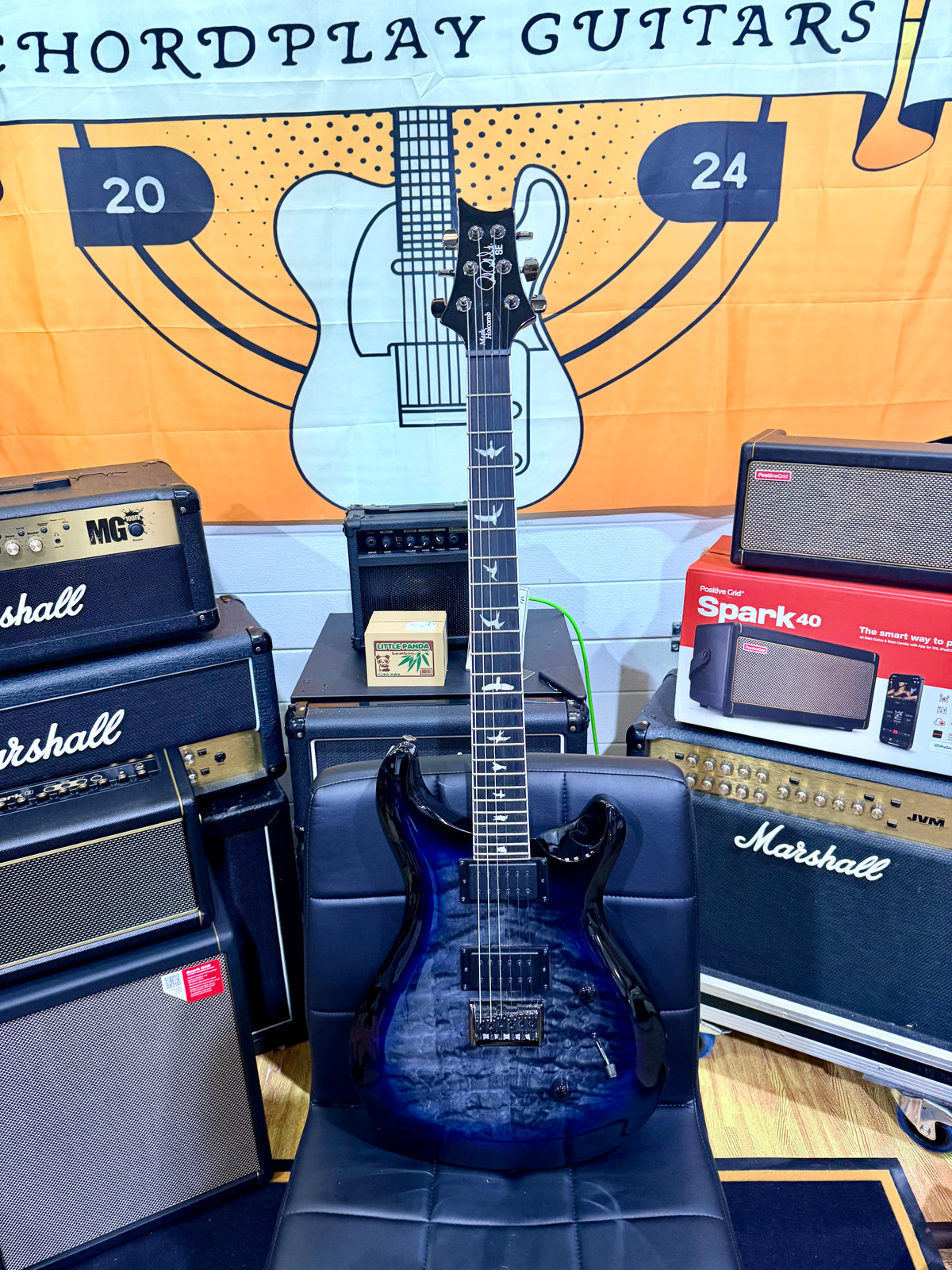 🔥SIGNED🔥 PRS SE Mark Holcomb Signature Model Artist Signed Holcomb Blueburst!