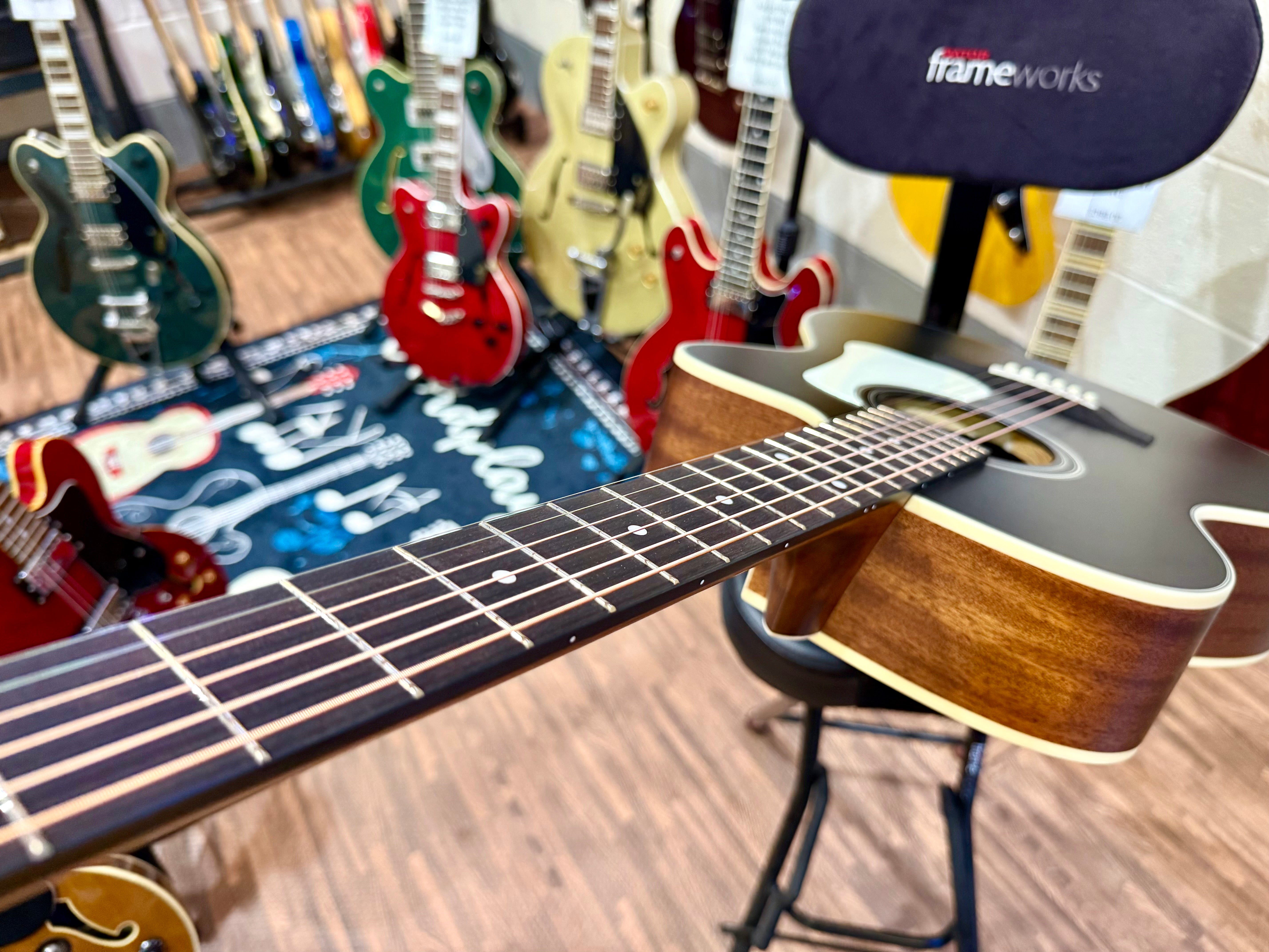 🌟2025 BRAND NEW MODEL🌟 Cort L100 OCF CED Black Satin Electro-Acoustic Guitar!